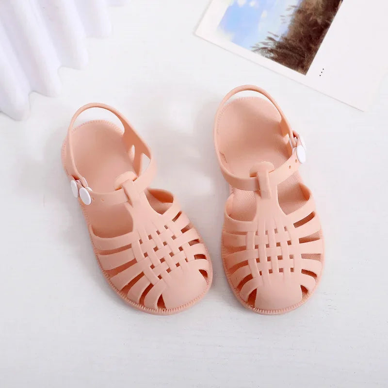 Children's Summer New Roman Sandals Outerwear Headband Buckle Outdoor Cool Shoes Beach Shoes Spring New Style Non-Brand