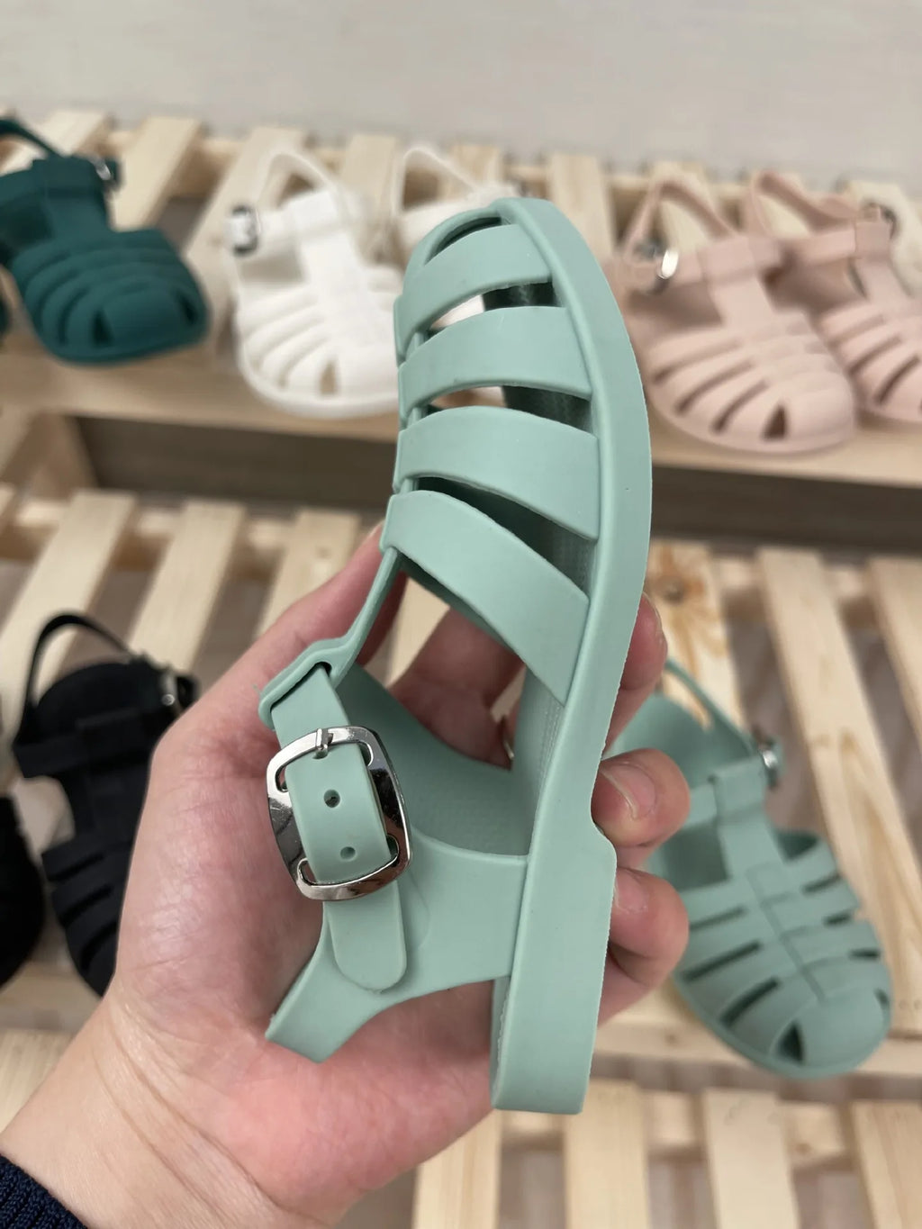 Baby Girls Summer Sandals 2-7y Toddler Soft Non-slip Princess Solid Kids Candy Jelly Children Shoes Casual Roman Sandals