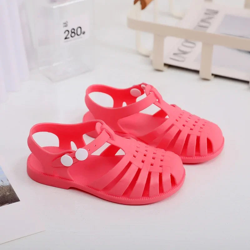 Children's Summer New Roman Sandals Outerwear Headband Buckle Outdoor Cool Shoes Beach Shoes Spring New Style Non-Brand