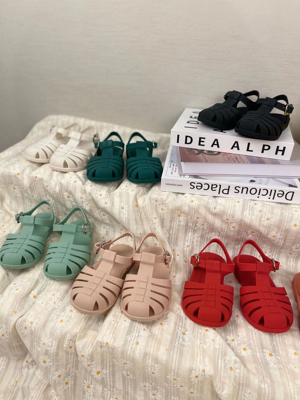 Baby Girls Summer Sandals 2-7y Toddler Soft Non-slip Princess Solid Kids Candy Jelly Children Shoes Casual Roman Sandals