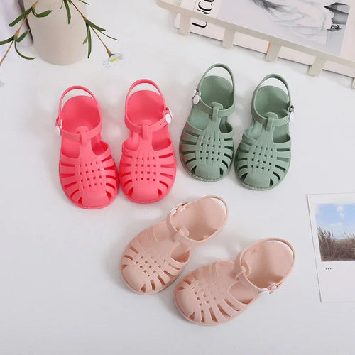Children's Summer New Roman Sandals Outerwear Headband Buckle Outdoor Cool Shoes Beach Shoes Spring New Style Non-Brand