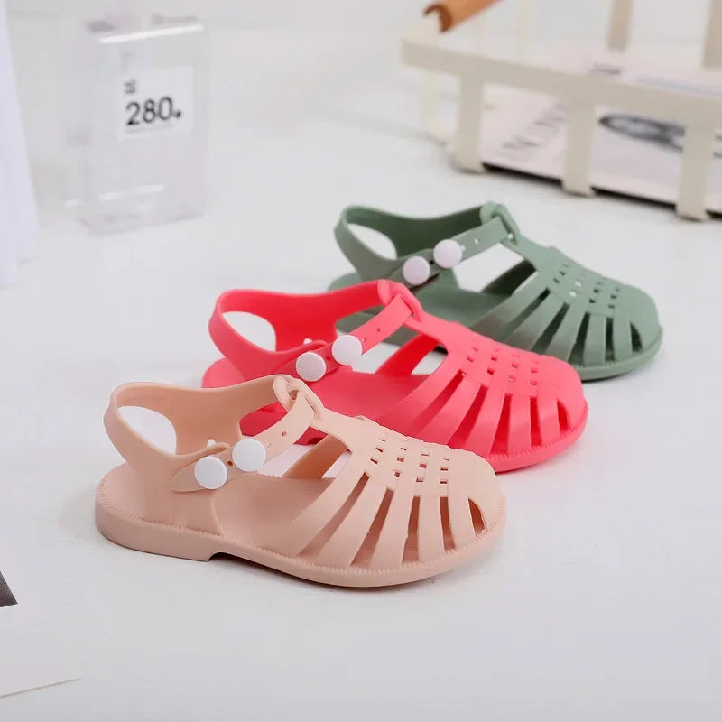 Children's Summer New Roman Sandals Outerwear Headband Buckle Outdoor Cool Shoes Beach Shoes Spring New Style Non-Brand